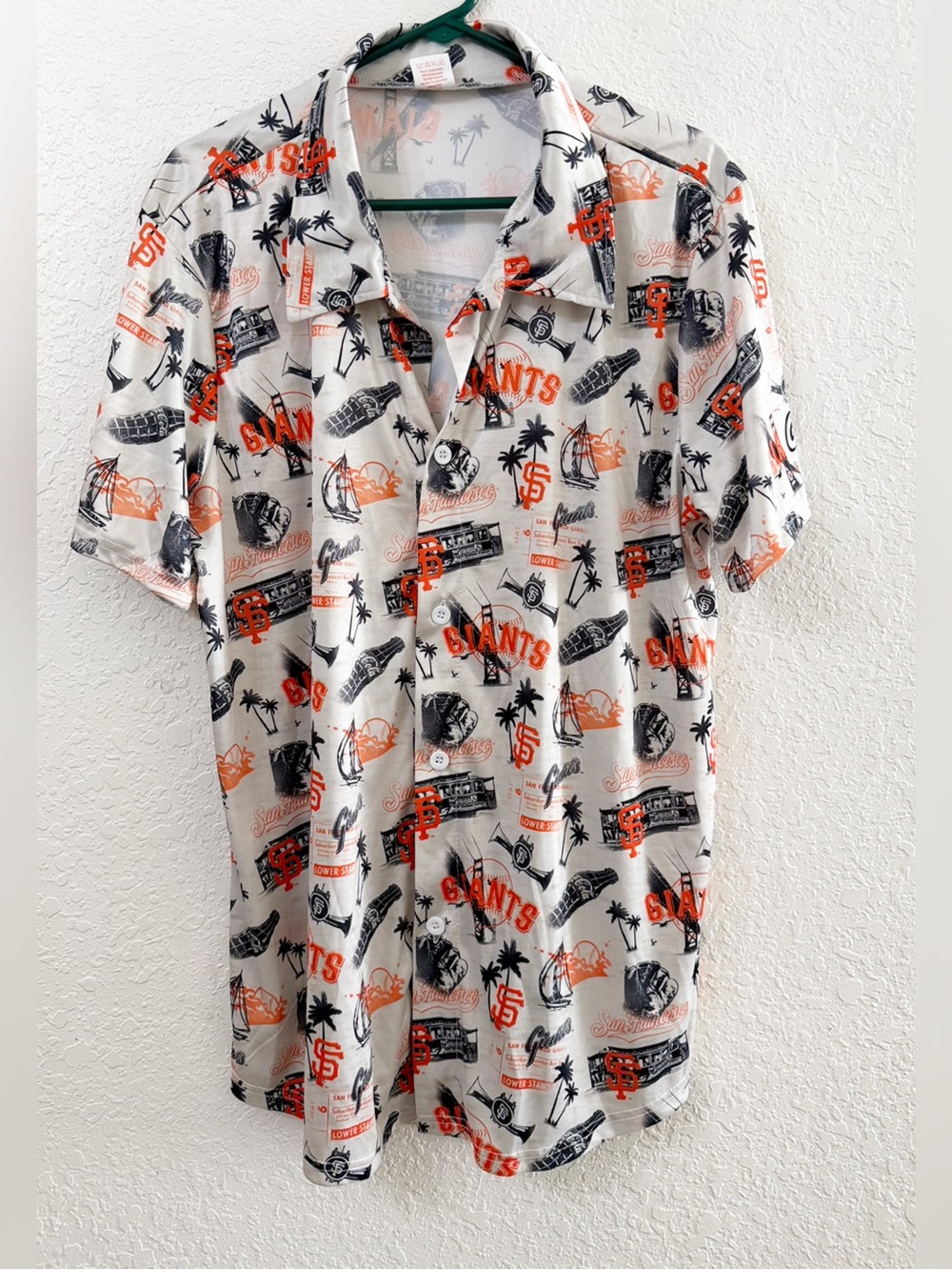San Francisco Giants MLB Hawaiian Aloha Button Front Shirt - XL
